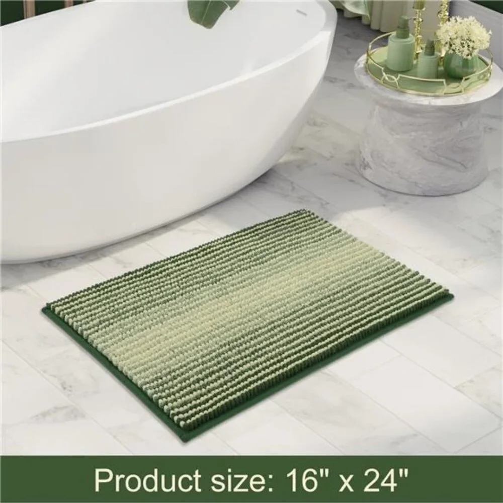 Bathroom Rugs, Bath Mat Rug for Bathroom Non Slip 17 x 24 Inches Water Absorbent